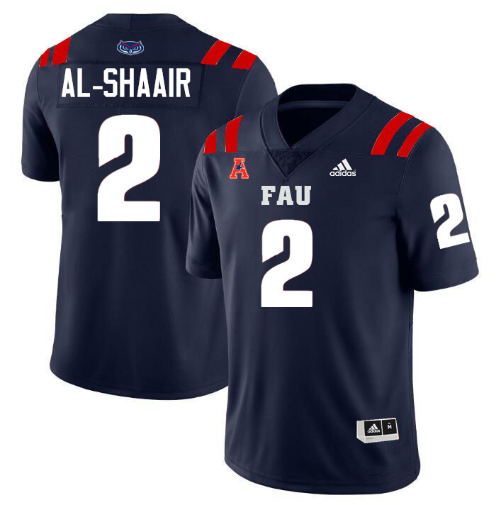 Azeez Al-Shaair FAU Jersey,Florida Atlantic Owls Football Jersey,Uniforms,Gears-Navy